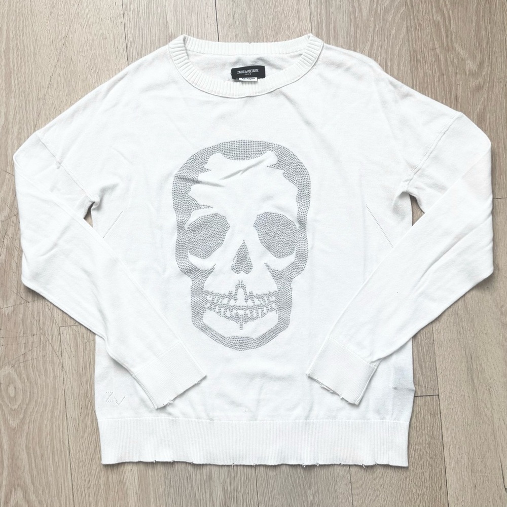 Zadig & Voltaire Crewneck Skull Sweater - Size XS